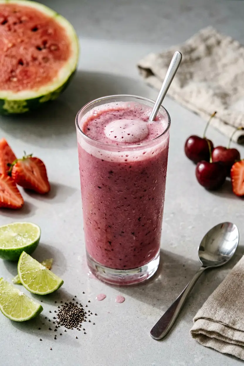8 watermelon lime smoothie