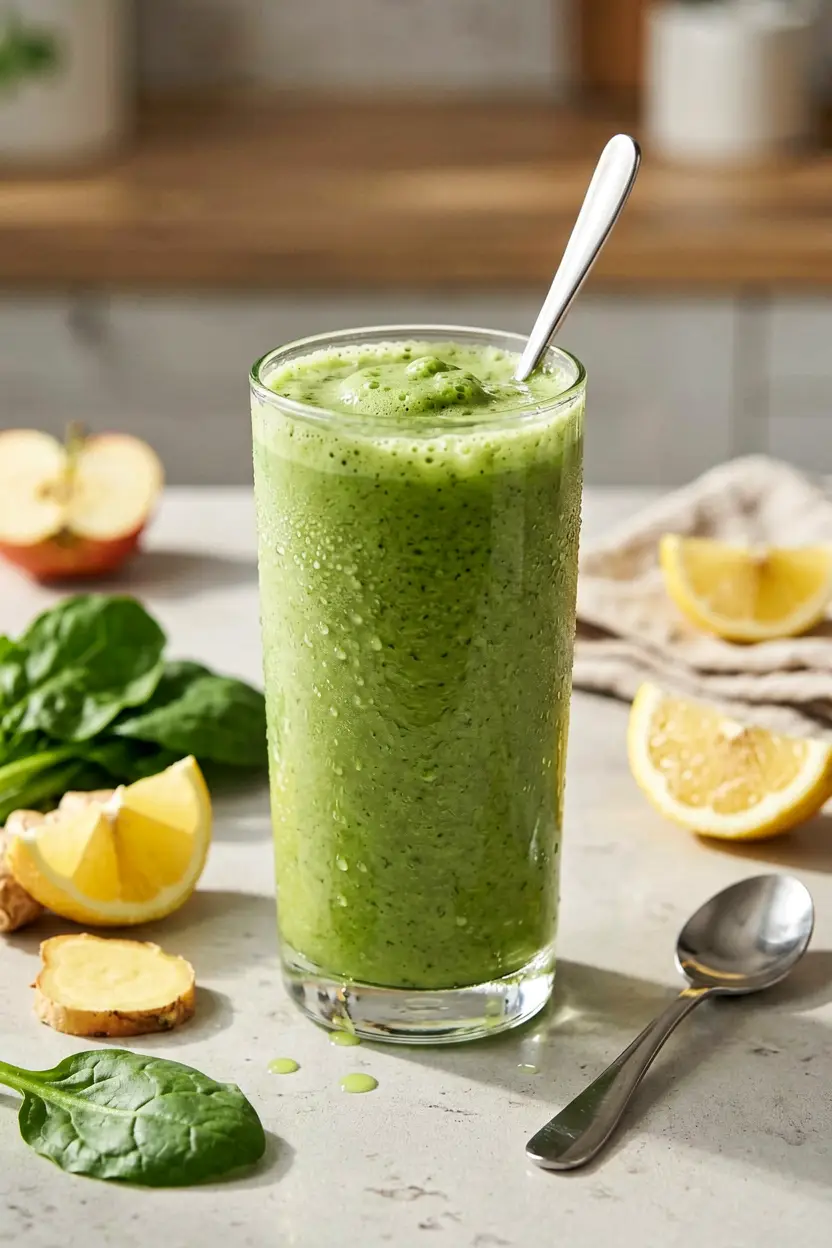 9 apple ginger spinach smoothie