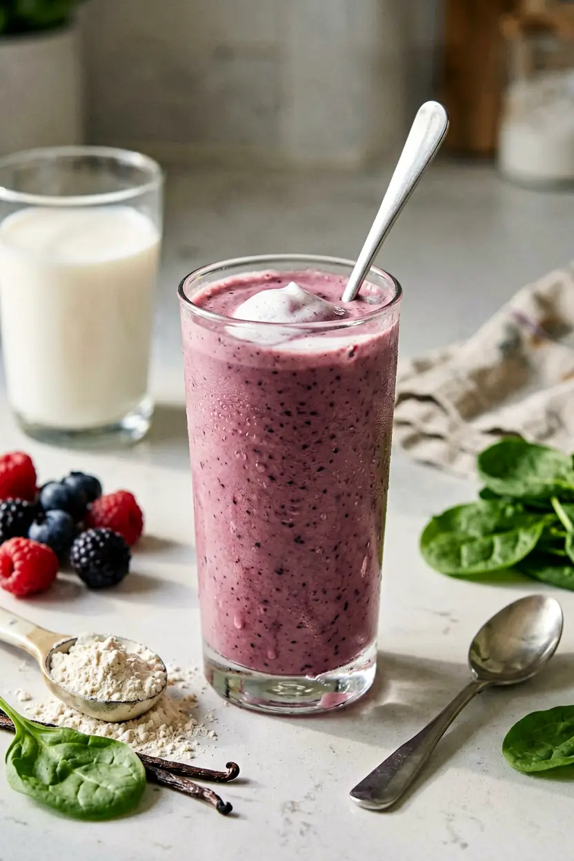 9 make-ahead berry oat milk smoothie