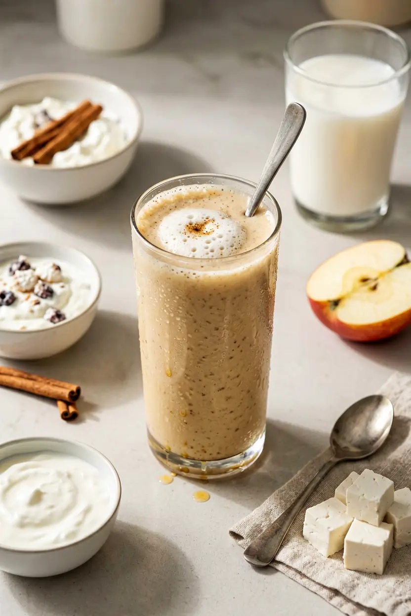 apple cinnamon flax smoothie