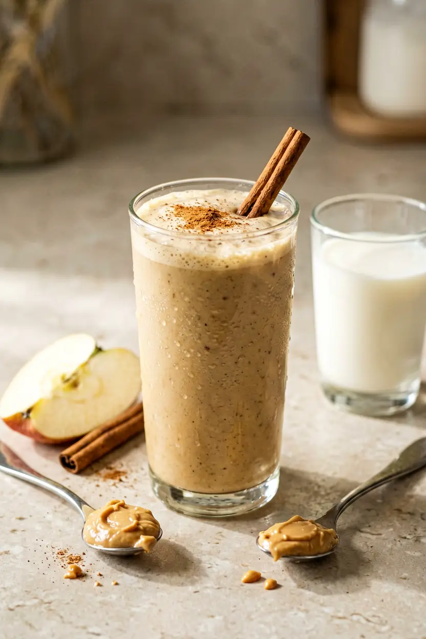 apple cinnamon peanut butter smoothie