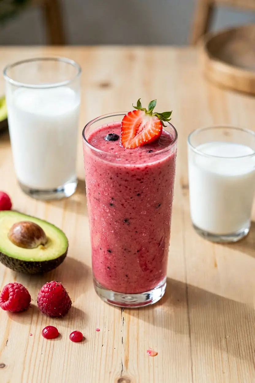 avocado strawberry smoothie