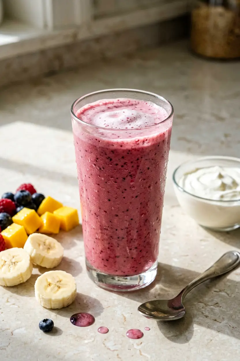 balanced everyday homemade smoothie