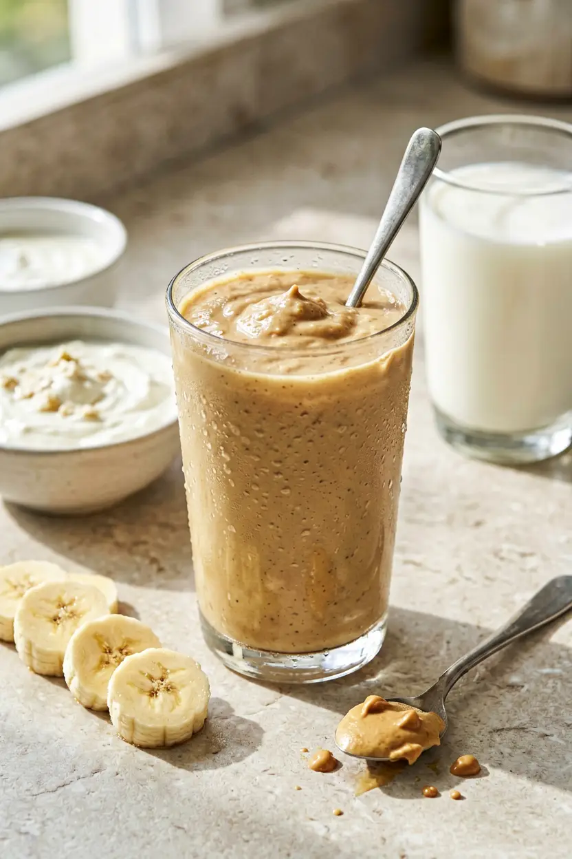 banana peanut butter protein smoothie