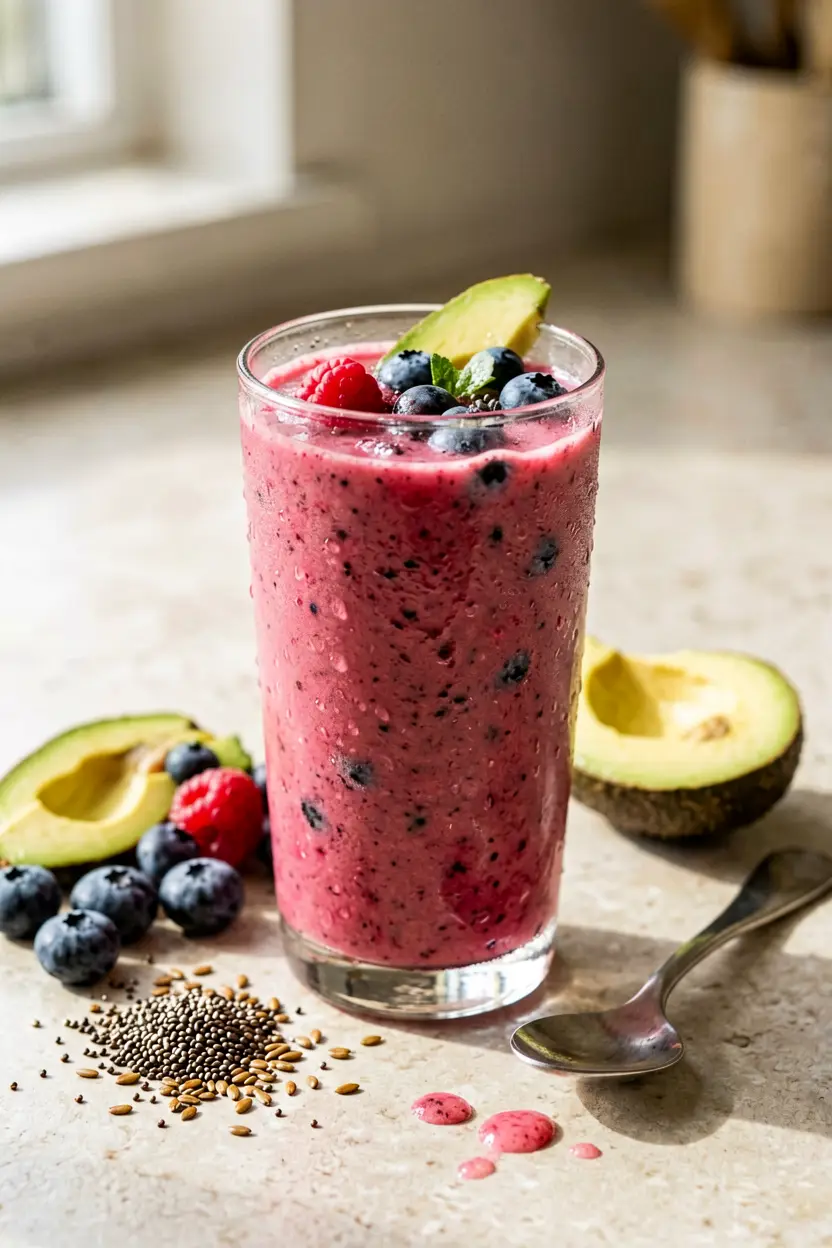 berry avocado nutri smoothie