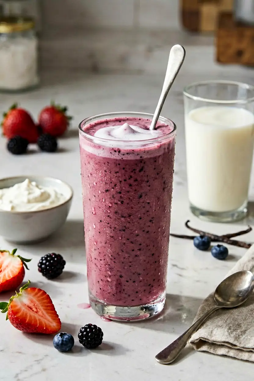 blackberry vanilla smoothie