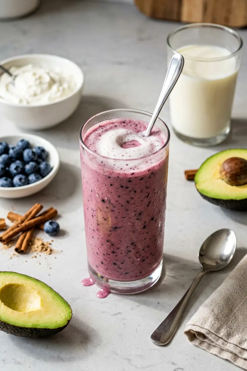 blueberry avocado smoothie