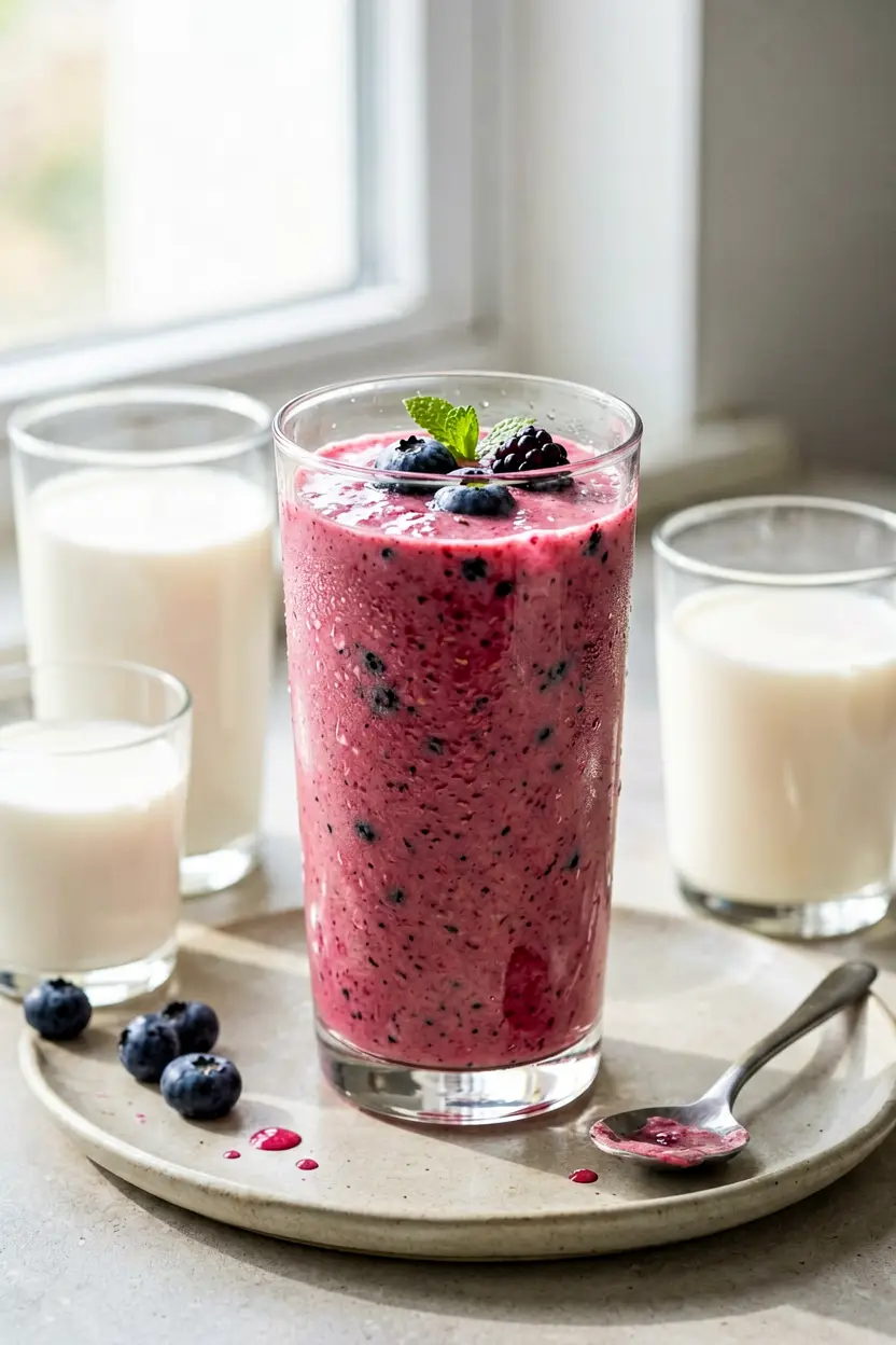 blueberry oat smoothie