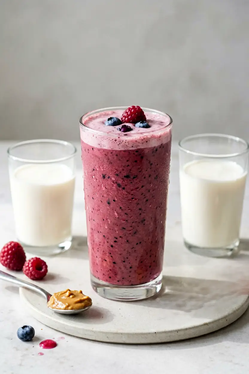 blueberry peanut butter smoothie
