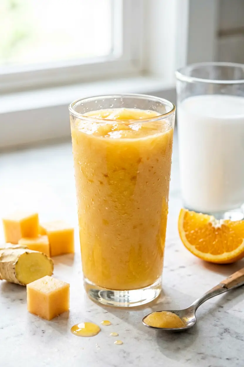 cantaloupe ginger smoothie