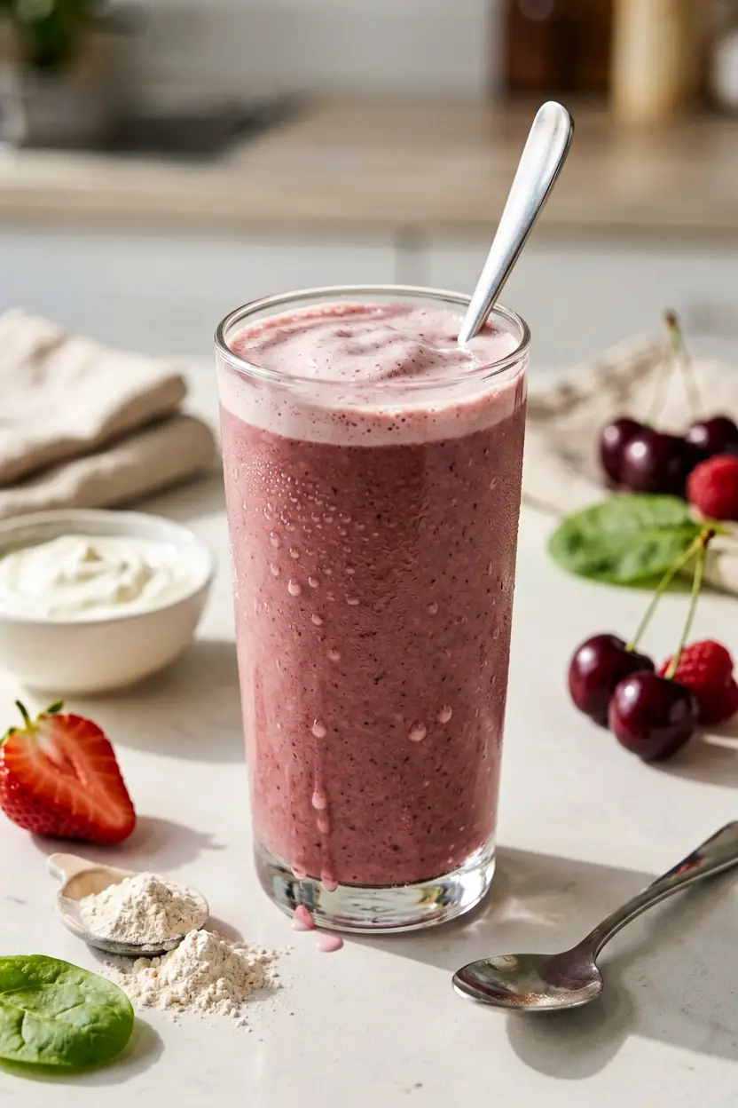 cherry cocoa smoothie