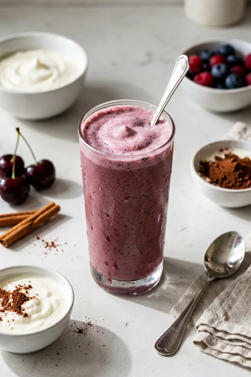 chocolate cherry smoothie
