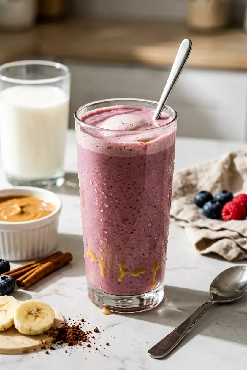 chocolate tofu peanut butter smoothie