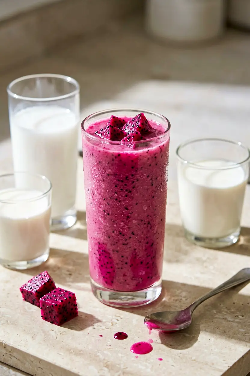 citrus ginger dragon fruit smoothie