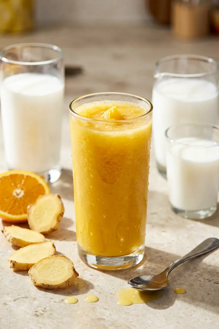citrus ginger organic smoothie