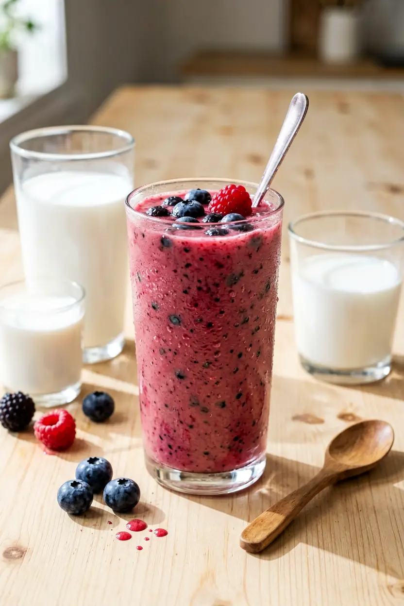 classic blueberry smoothie
