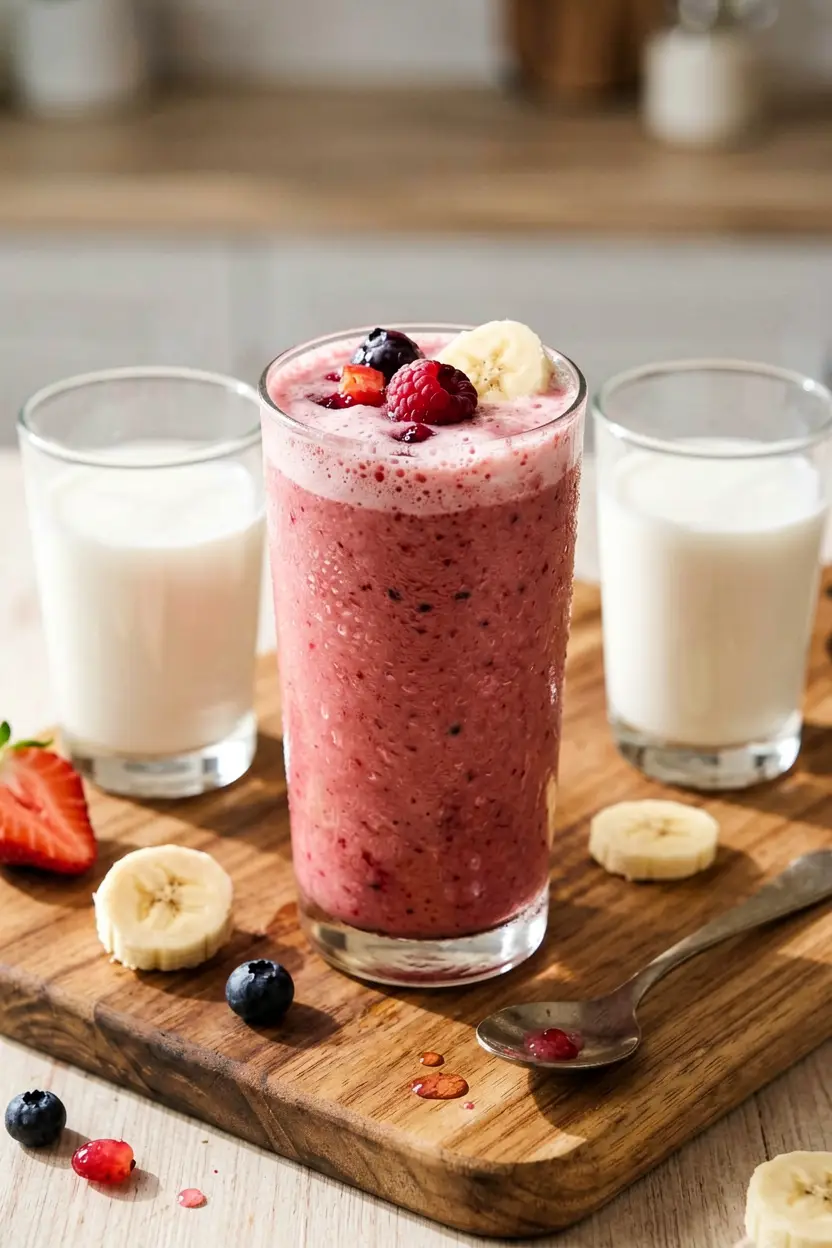 classic strawberry banana smoothie