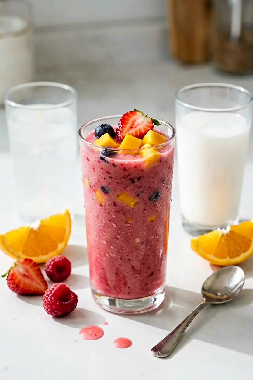 classic strawberry mango smoothie
