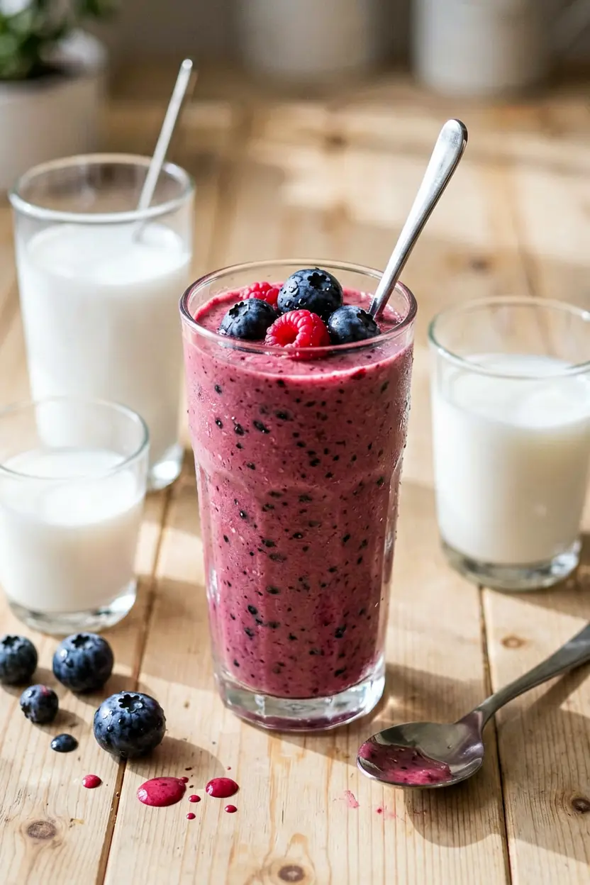 cocoa blueberry smoothie