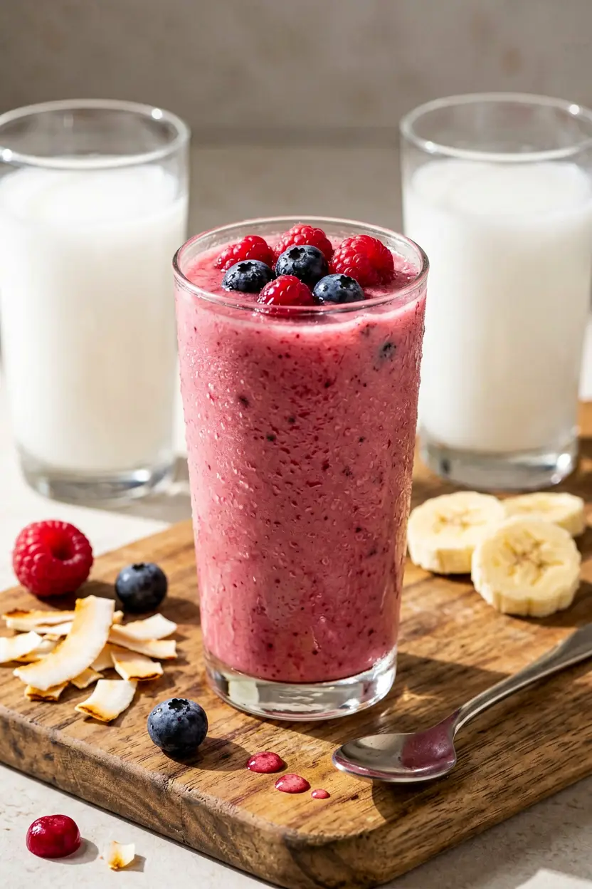 coconut water berry smoothie