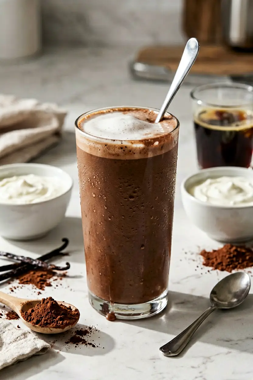 coffee mocha protein smoothie