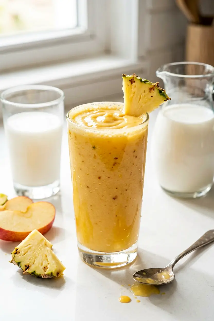 creamy pineapple smoothie