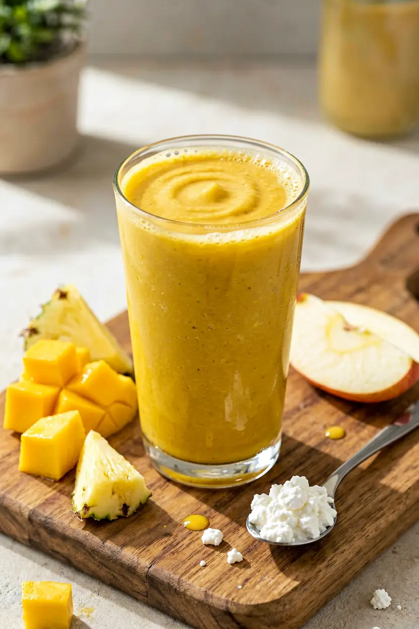 creamy tropical turmeric smoothie