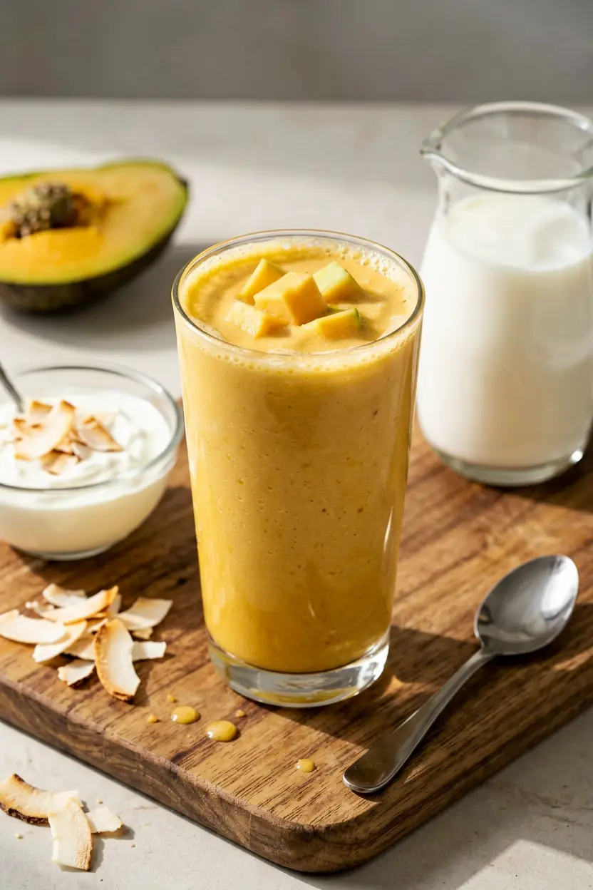 creamy vegan pawpaw smoothie