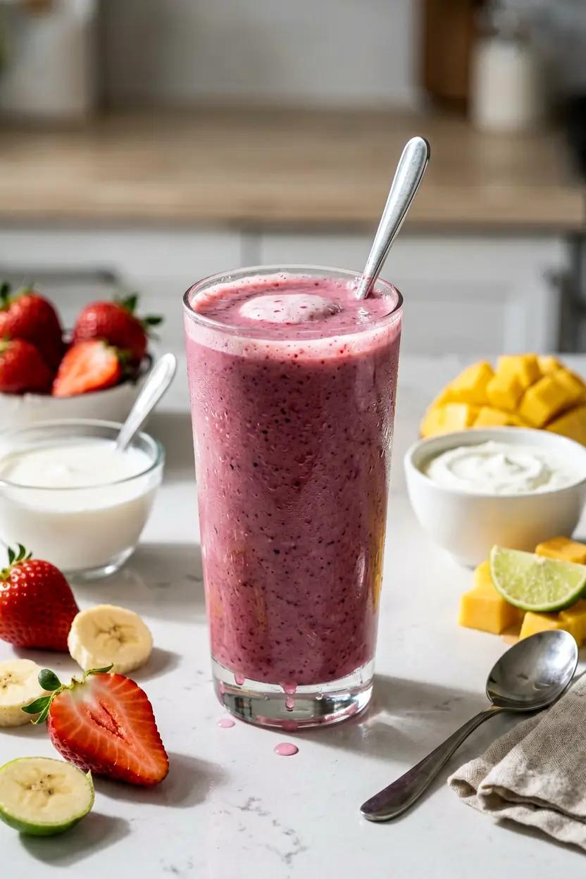 dairy-free strawberry coconut smoothie