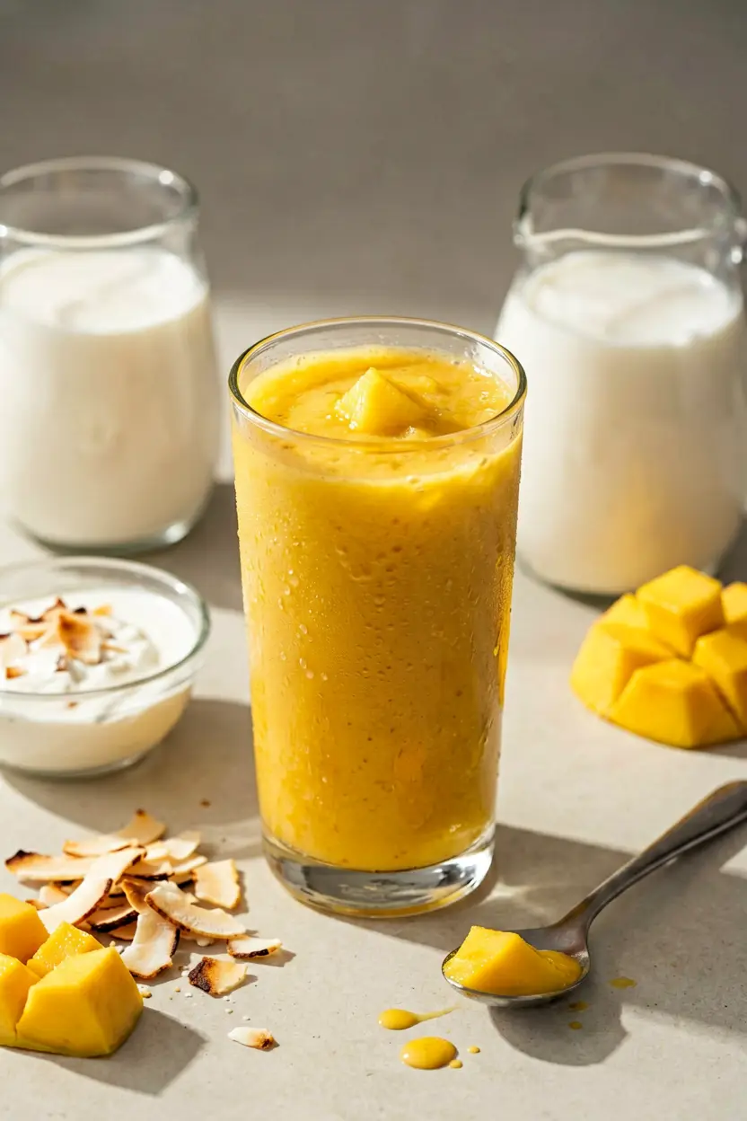 everyday tropical coconut milk smoothie