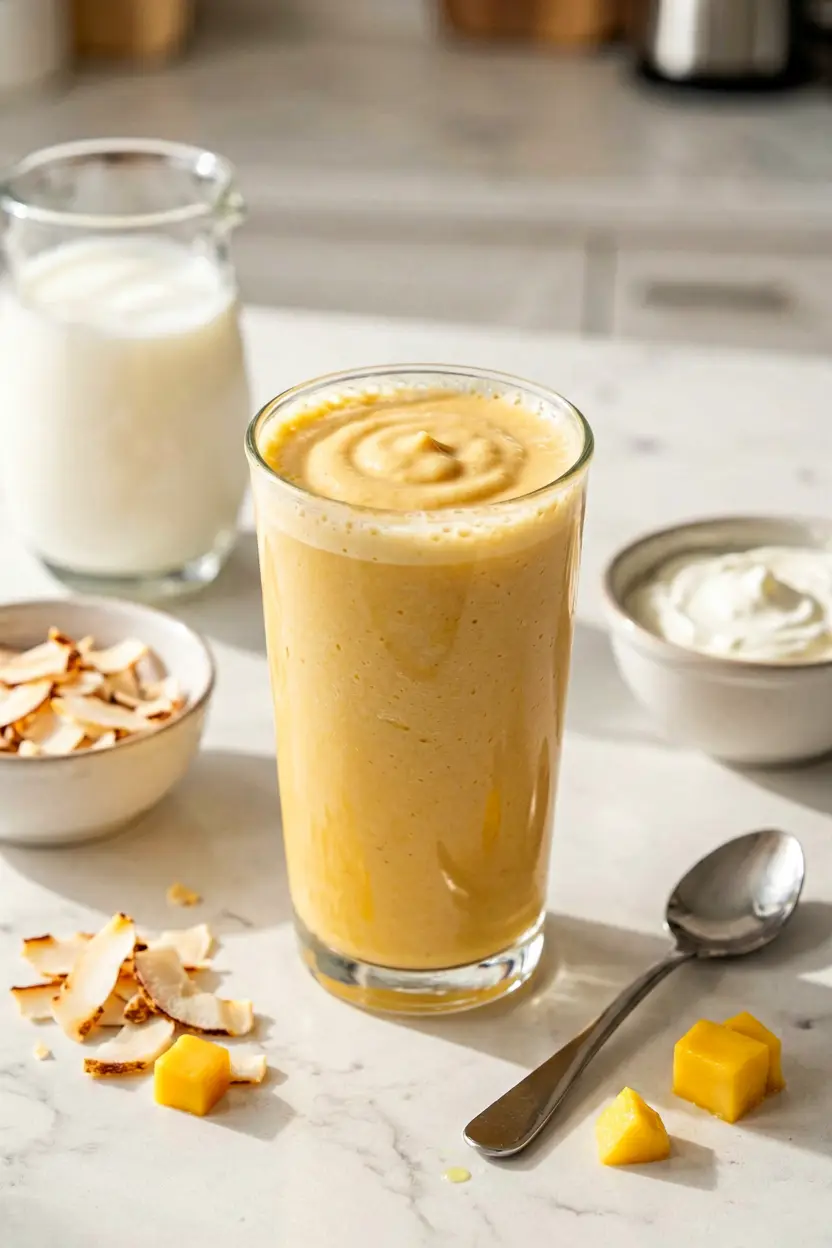 extra-thick coconut milk smoothie