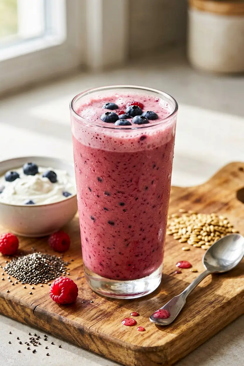 filling berry yogurt smoothie