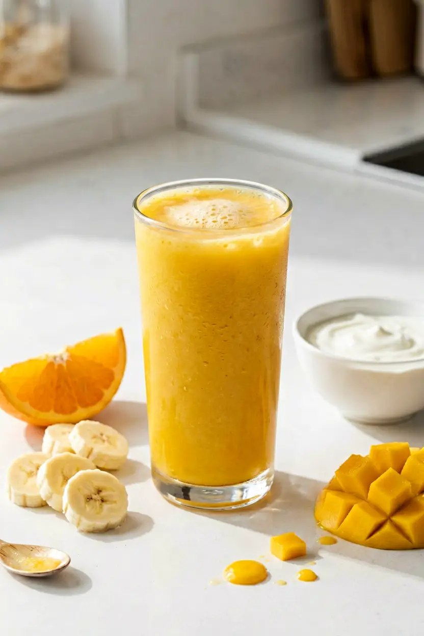 five-ingredient orange smoothie