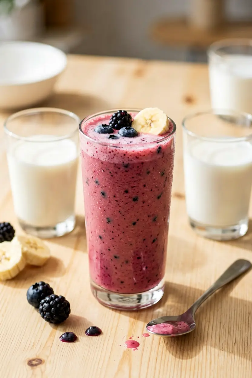 flexible blueberry banana smoothie
