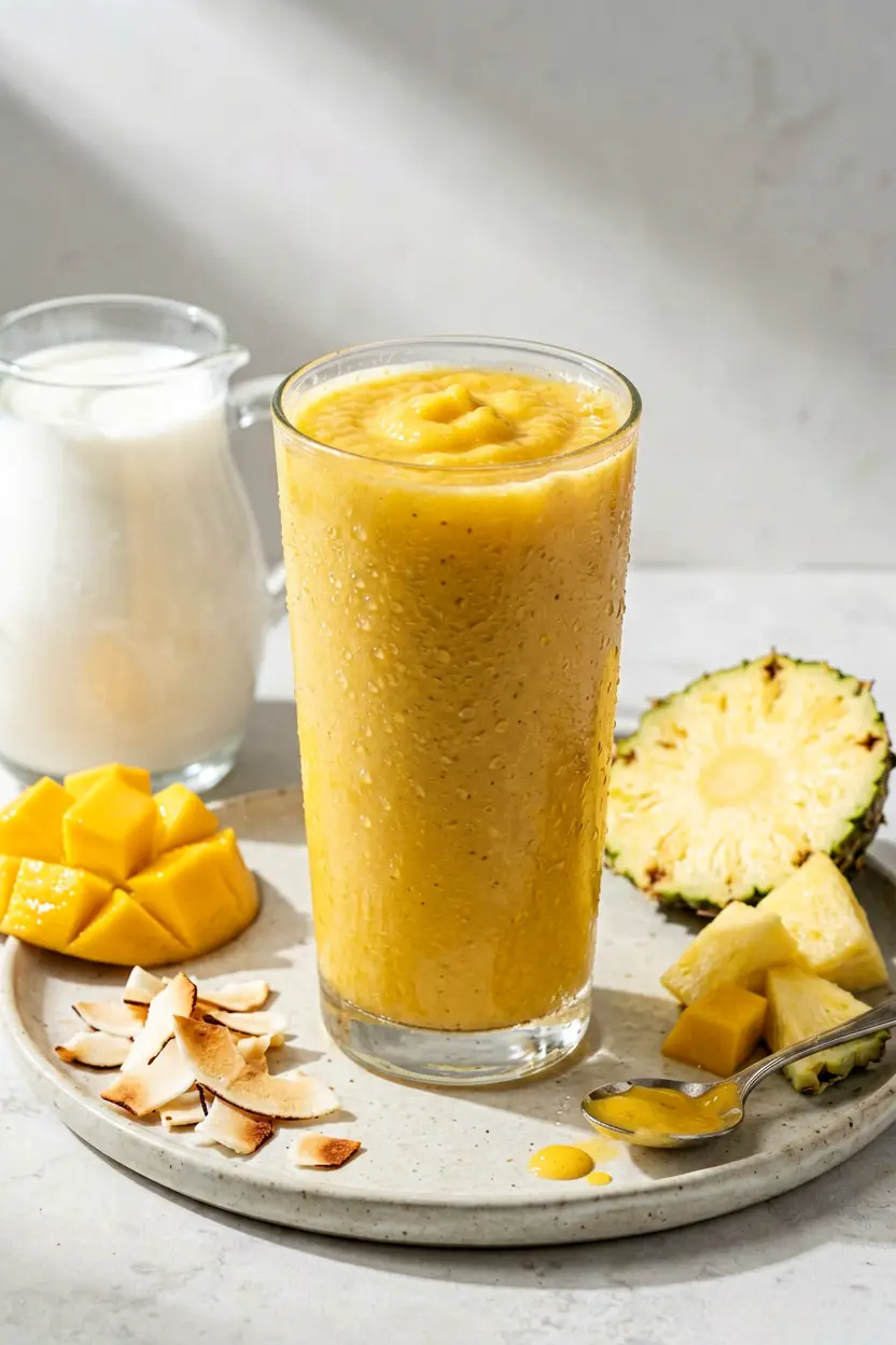 four-ingredient coconut milk smoothie
