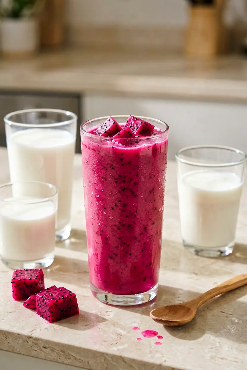 ginger citrus dragon fruit smoothie
