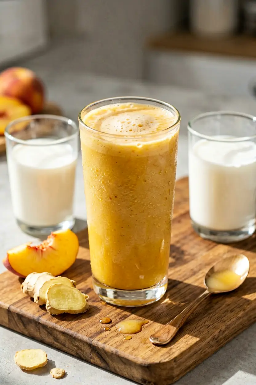 ginger peach smoothie