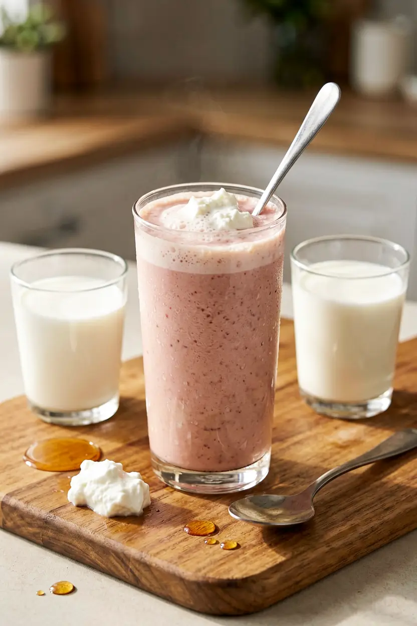 gluten-free cottage cheese fruit smoothie