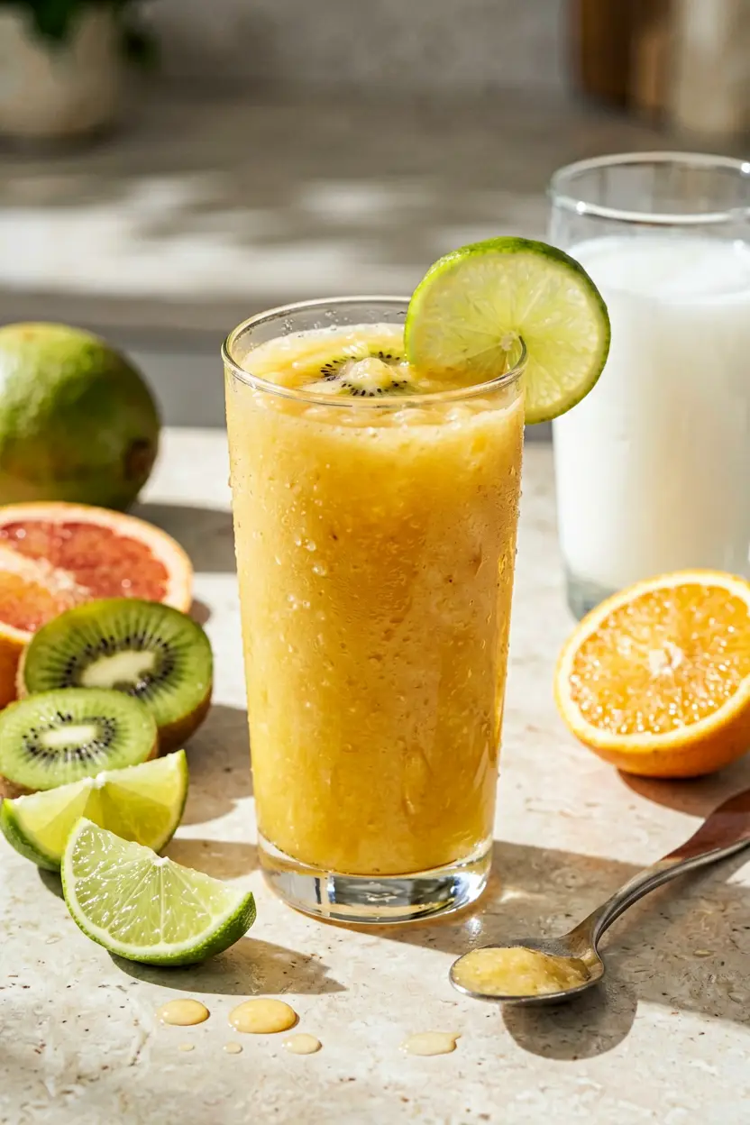 grapefruit kiwi lime smoothie