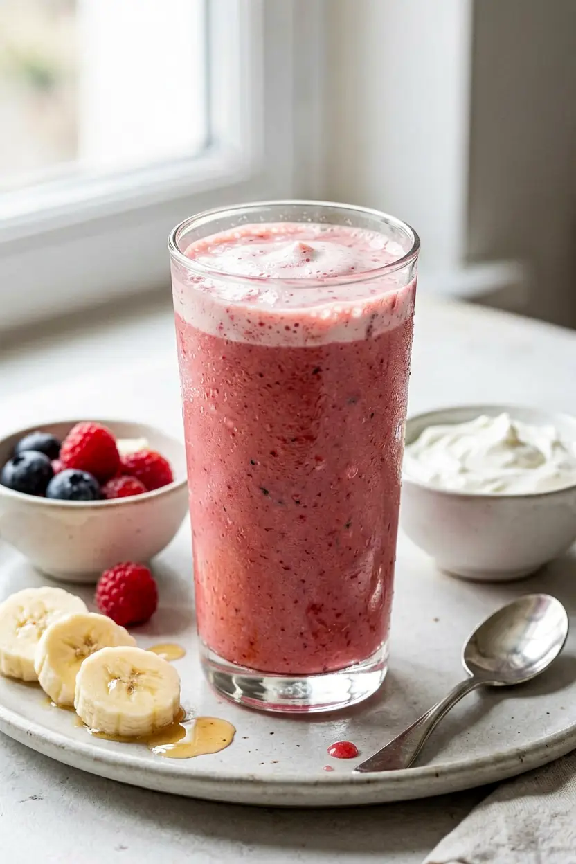 greek yogurt strawberry banana smoothie