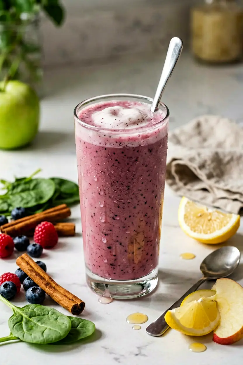 green apple spinach smoothie