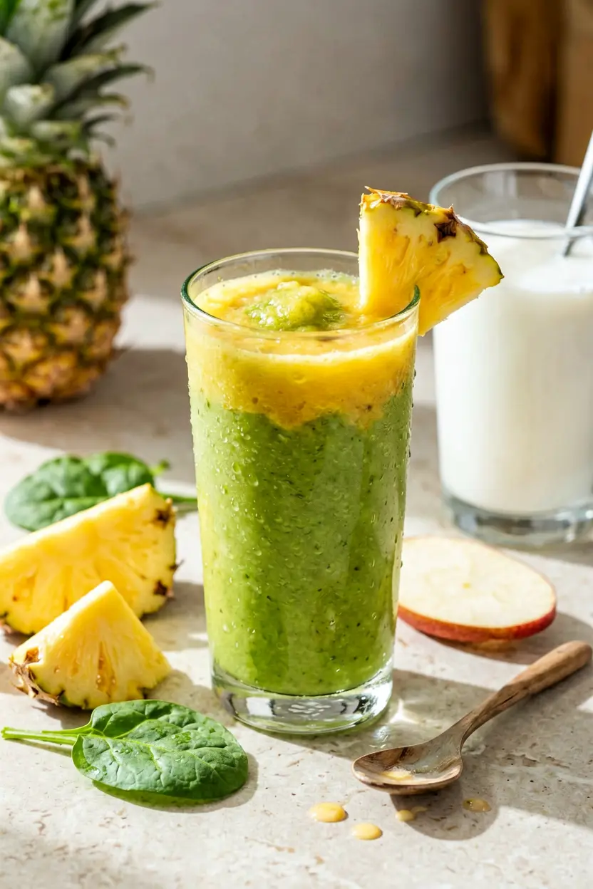 green pineapple smoothie