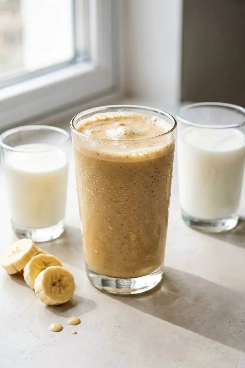 high-calorie banana breakfast smoothie