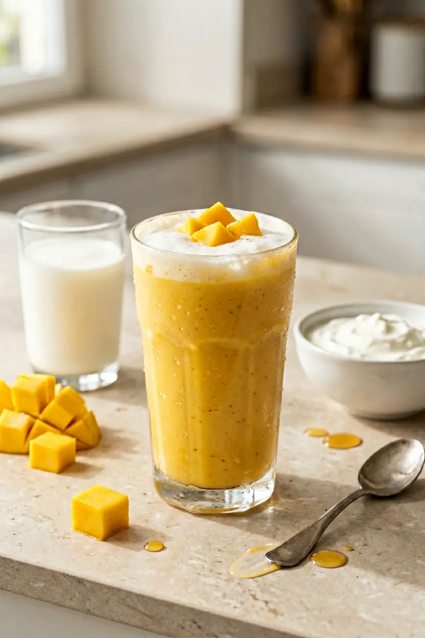 high-protein mango smoothie