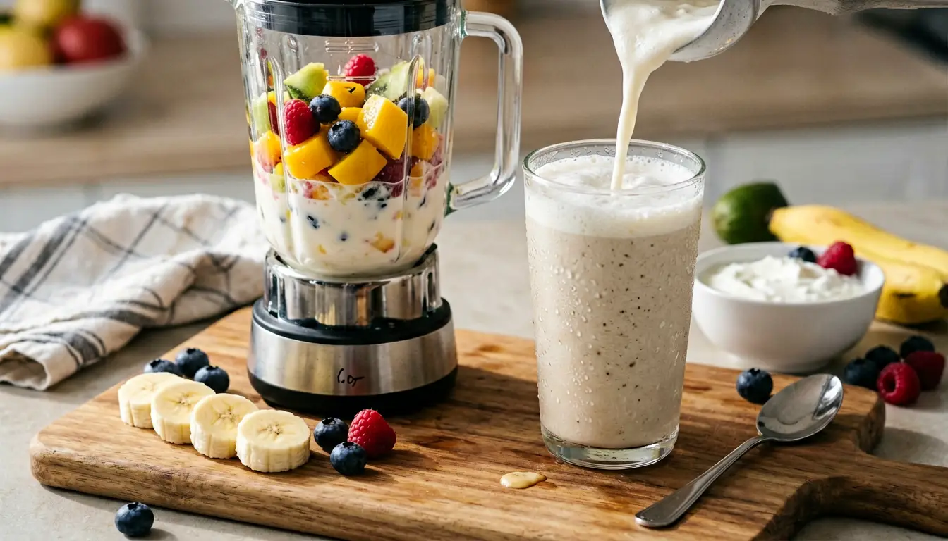 how to make a smoothie step by step