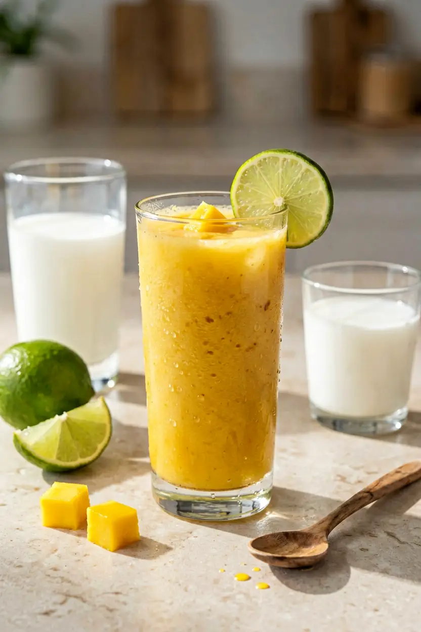 lime and mango smoothie