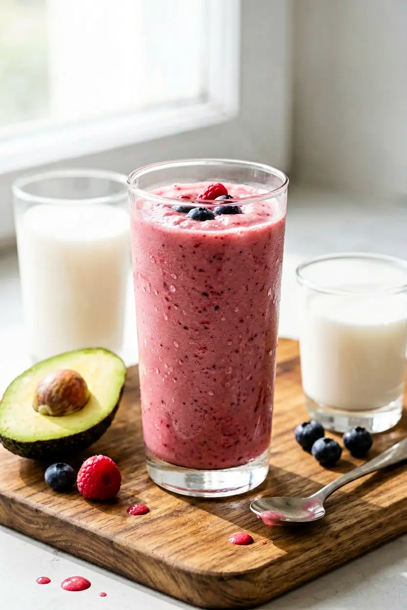 lower-sugar avocado smoothie