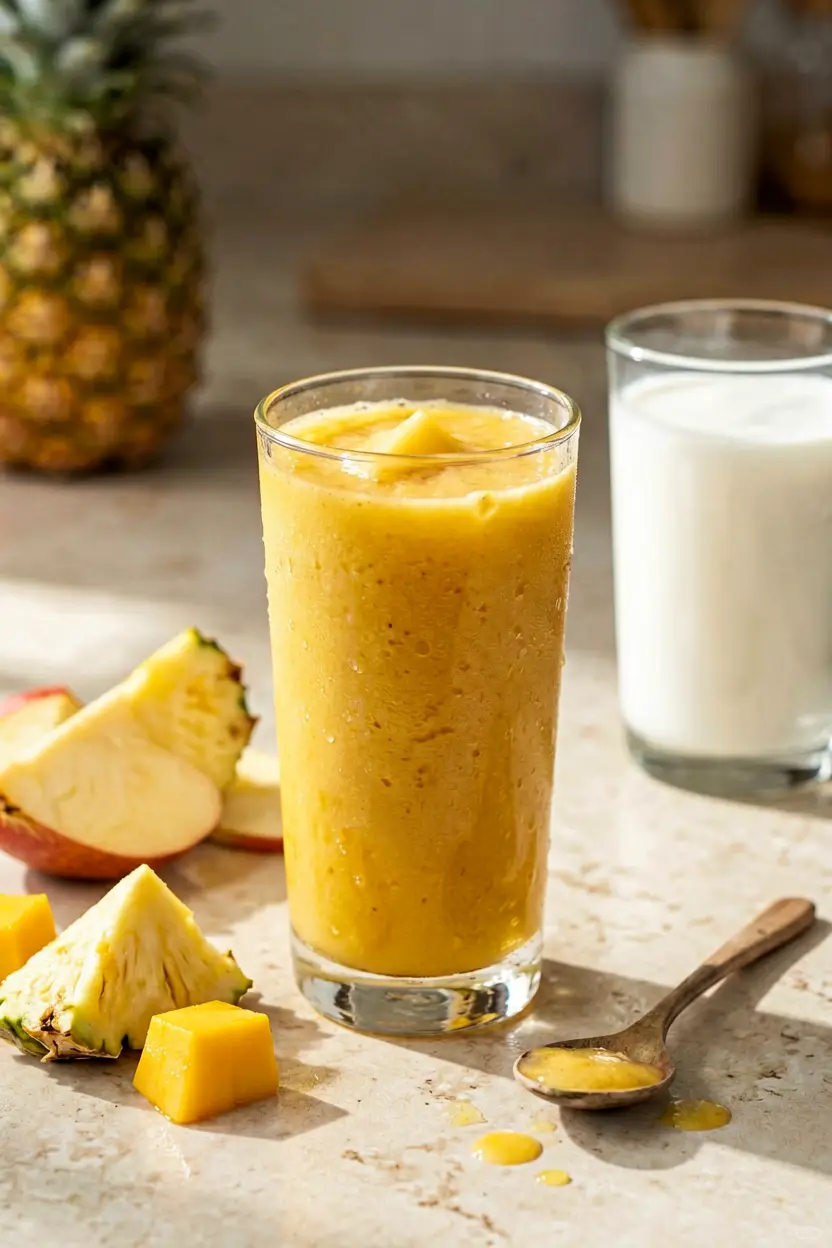 mango pineapple summer smoothie