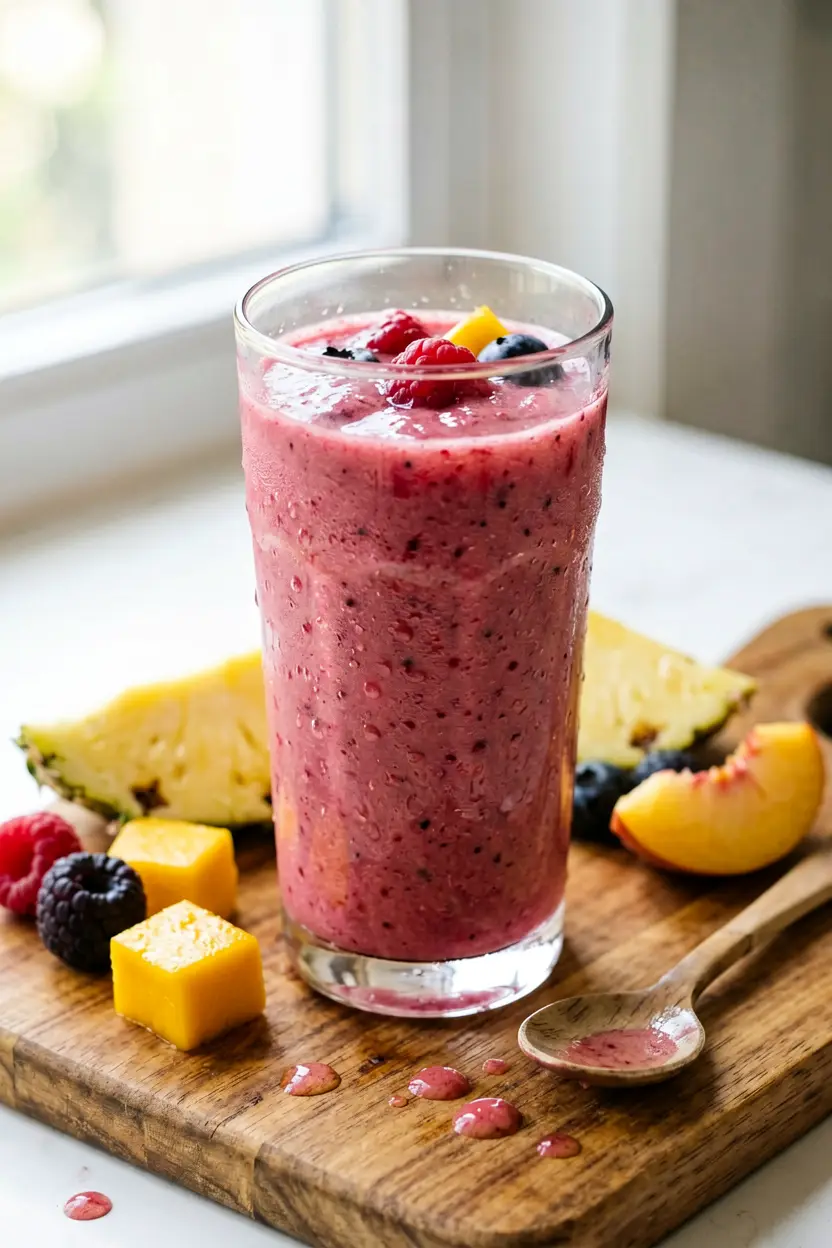 mix-and-match homemade fruit smoothie