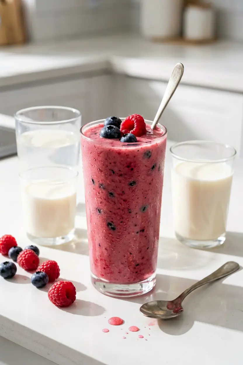 mixed berry organic smoothie